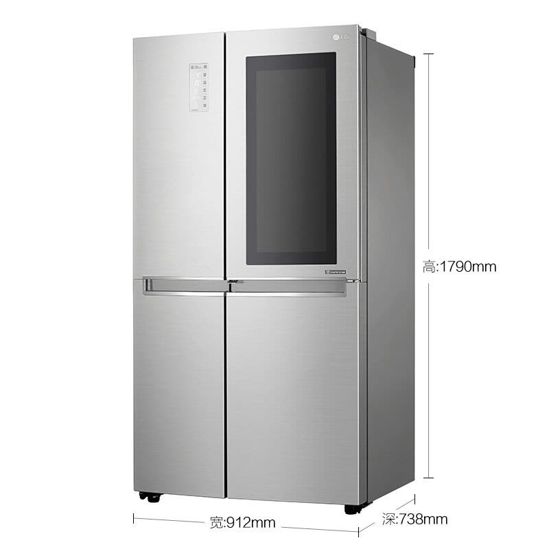 LG冰箱 GR-Q2473PSA 643升 银色 对开 风冷变频冰箱 透视窗门中门 智慧速冻恒温科图片