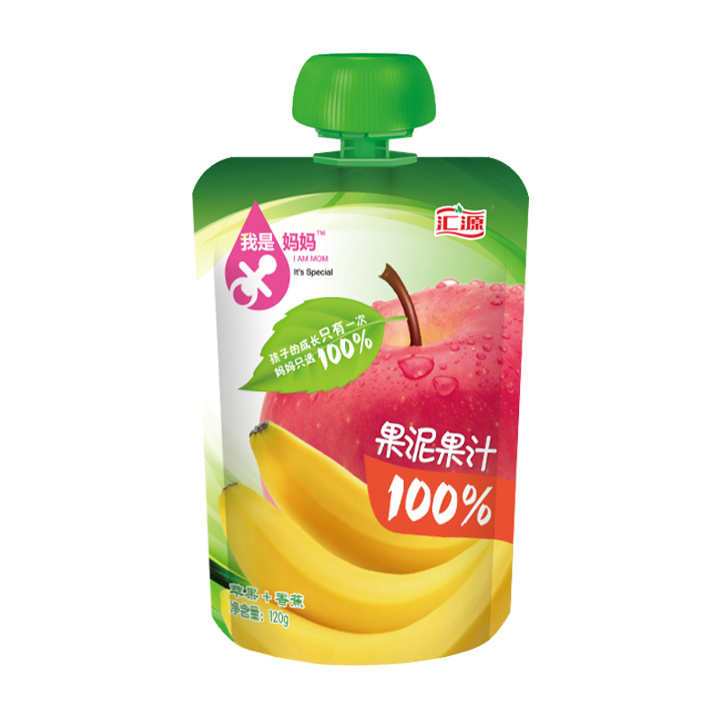 汇源100%果泥果蔬汁-苹果+胡萝卜120g 袋装