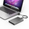 奥睿科(ORICO)笔记本移动硬盘盒子 USB3.0铝合金外置盒 2.5英寸SATA串口笔记本固态ssd硬盘外壳 灰