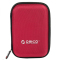奥睿科(ORICO)2.5英寸硬盘保护盒/收纳包/硬盘保护套 多功能数码移动收纳包 防震防水 红 PHD-25