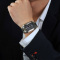 雷诺手表商务时尚 钢带表带腕表 防水石英手表机芯 男表