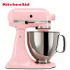 凯膳怡（KitchenAid）5KSM150PSCPK料理机家用4.8升全自动厨师机和面揉面打蛋搅拌机 樱花粉 原装进口