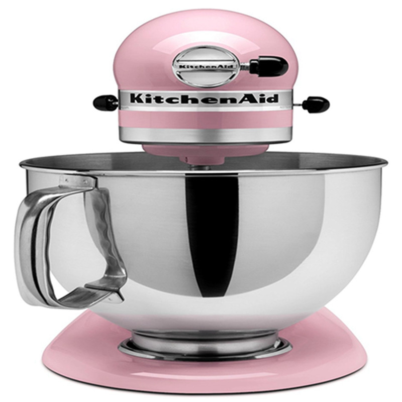 凯膳怡（KitchenAid）5KSM150PSCPK料理机家用4.8升全自动厨师机和面揉面打蛋搅拌机 樱花粉 原装进口