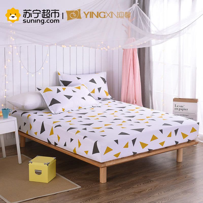 迎馨(YINGXIN) 全棉床笠单件 可水洗床垫套防滑床垫保护套床笠款图片