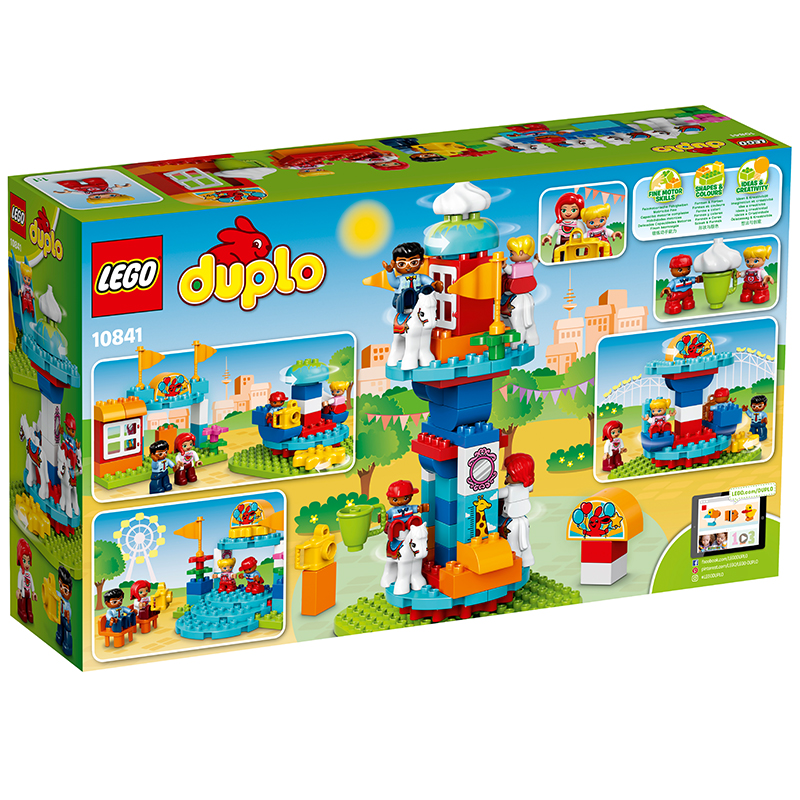 LEGO乐高 Duplo得宝系列 家庭游乐园10841 1-3岁 塑料玩具 50-100块