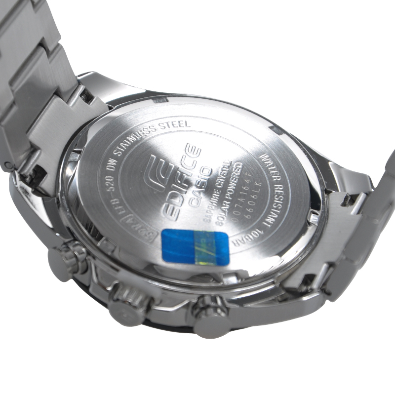 卡西欧(CASIO)手表 EDIFICE系列太阳能蓝宝石玻璃休闲商务男表EFB-520SBB-1A