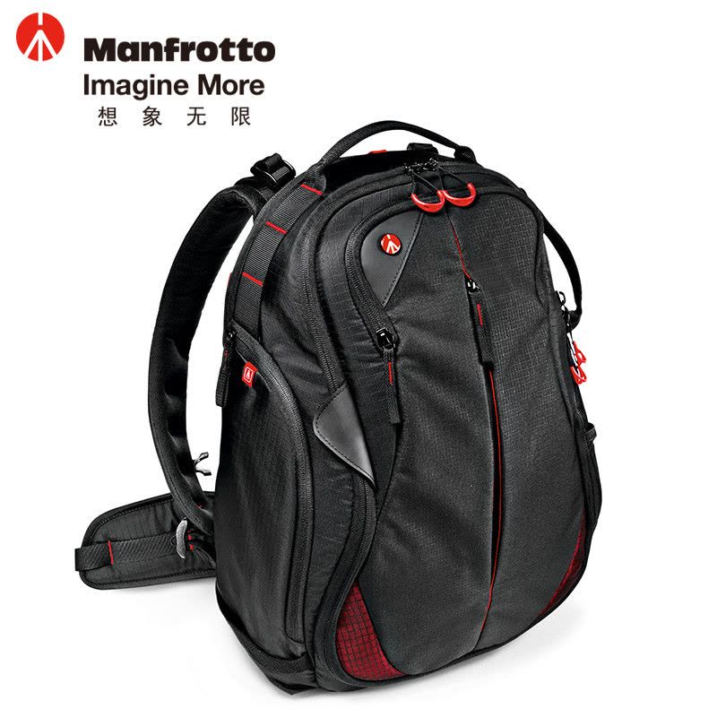 曼富图(MANFROTTO)MB-PL-B-130 小黄蜂-130双肩式背包单反相机包摄像机包数码相机包 黑色图片