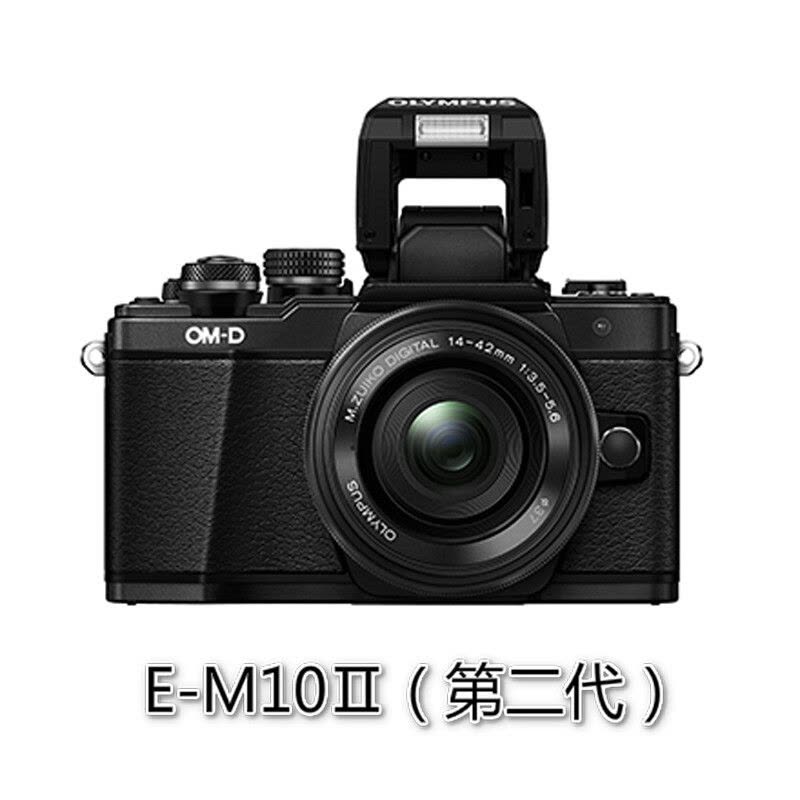 奥林巴斯(OLYMPUS)E-M10 MarkII-1442-EZ 数码微单相机 电动变焦镜头套机 /EM10 黑色图片