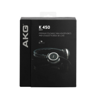 AKG/爱科技 K450 头戴式有线耳机 折叠便携式手机耳机 加强重低音 音乐耳机 黑色