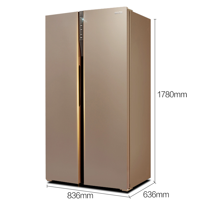冰松(BISON) BCD-456W 456L升 对开门双门 智能/纤薄/风冷无霜对开门 家用节能电冰箱