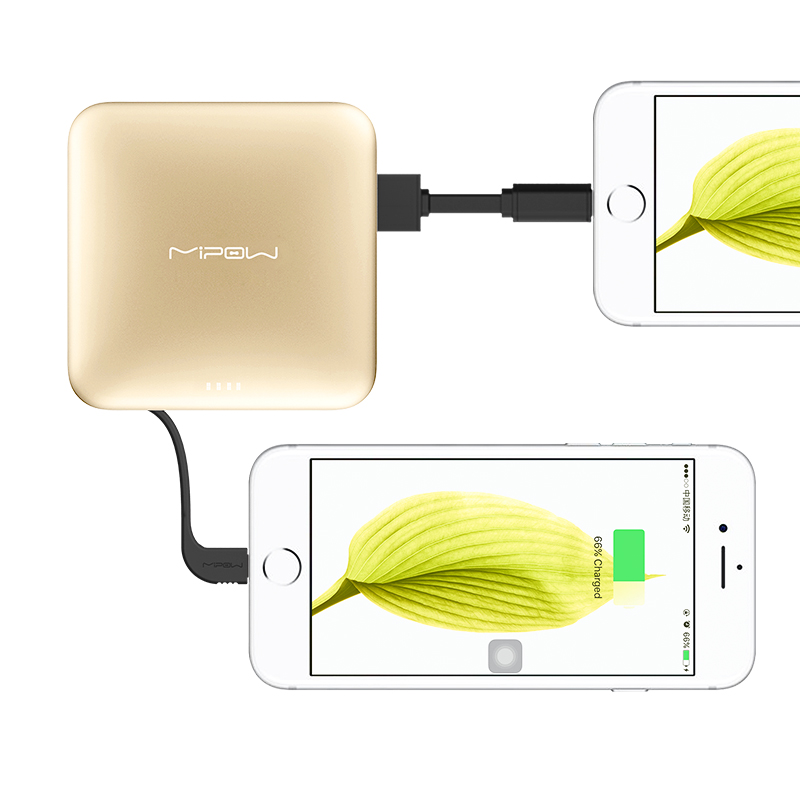 MIPOW SPL09 便携式移动电源9000毫安 苹果MFi认证聚合物充电宝 玫瑰金