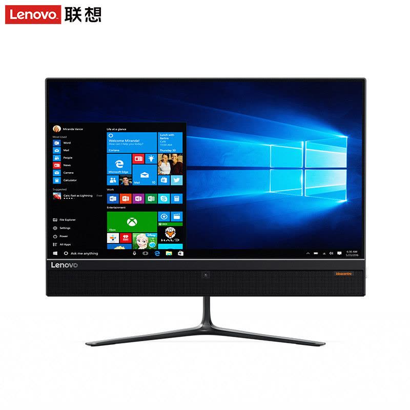 联想(lenovo)AIO510 23英寸办公家用台式一体机电脑 2G独立显卡 4G 1TB 黑色机体 高清屏幕图片