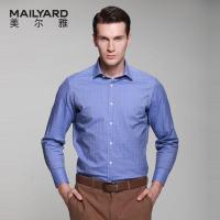 美尔雅（MAILYARD）长袖衬衫男纯棉商务时尚男式衬衣男士休闲长衬衣棉348