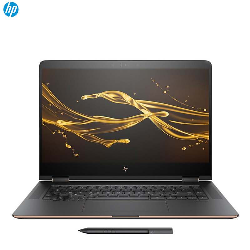 惠普(hp) Spectre x360 13-ac015TU 13.3英寸轻薄翻转笔记本(触控屏 黑金版 256G固态)