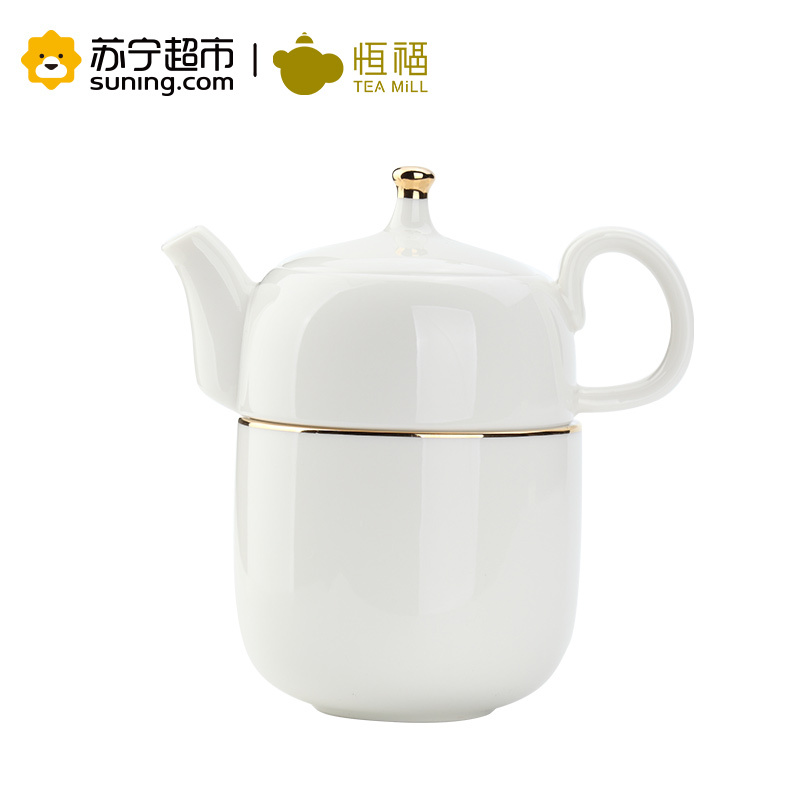 恒福快客杯旅行陶瓷 茶具一壶一杯送便携布袋定窑品意 青瓷 否