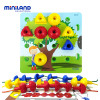 miniland 儿童益智玩具 创意拼插3D立体拼图 31787钉钉拼接乐