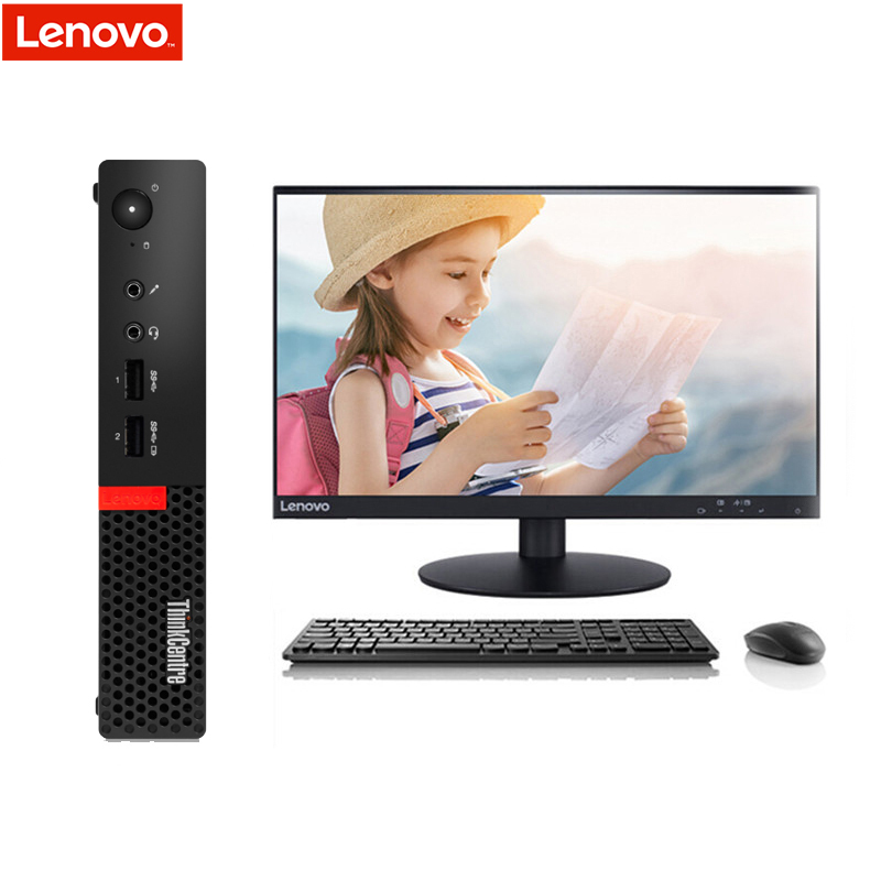 联想 ThinkCentre M710q-B081 19.5英寸台式电脑(i3-6100T 4G 500G)