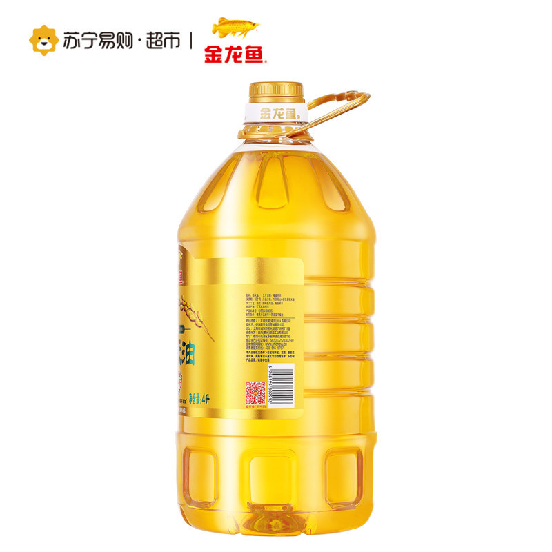 金龙鱼 双一万稻米油4L*4桶