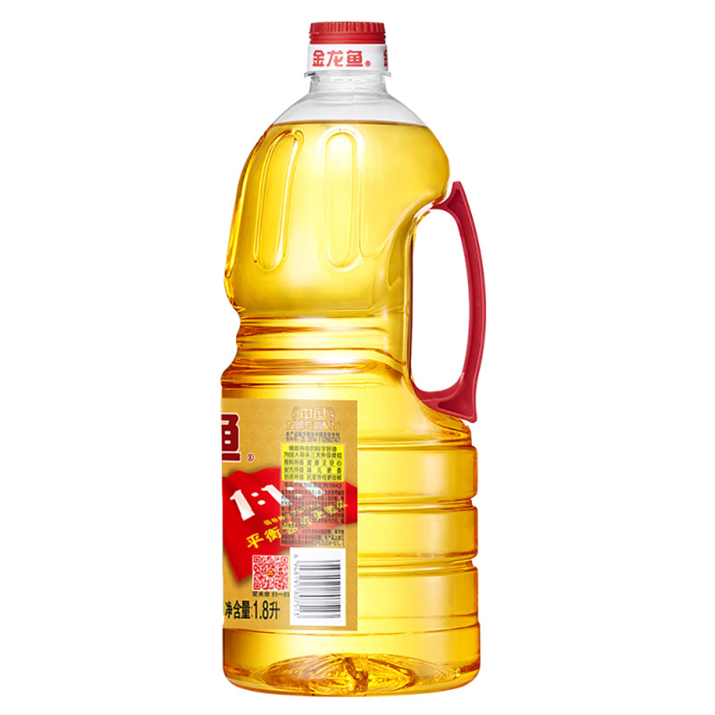 金龙鱼 黄金比例食用调和油 1.8L(非转)*6桶