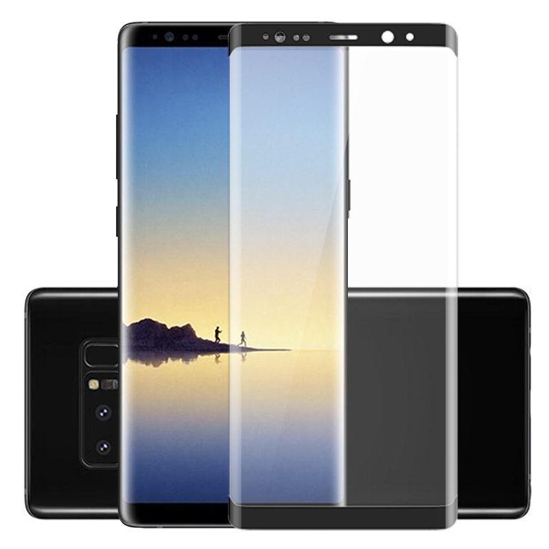 ESCASE 三星Note8钢化膜 三星Note8钢化膜全屏 三星钢化膜 全屏 黑色