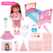 Lelia 乐吉儿 米露娃娃儿童玩具3-6岁女孩玩具过家家塑料搪胶娃娃 温馨月亮床 A051
