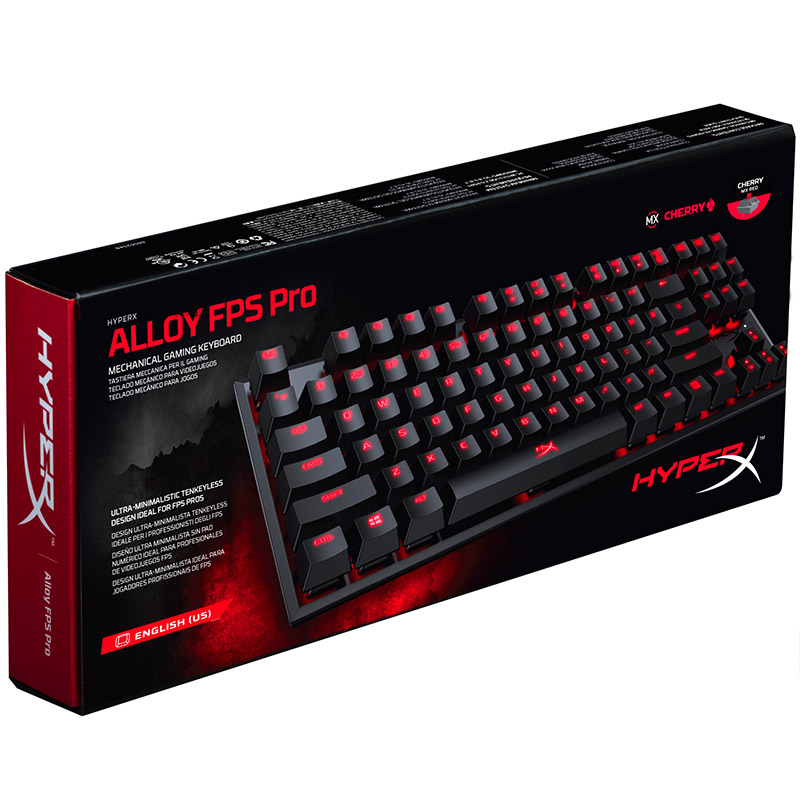 金士顿(Kingston) HyperX Alloy FPS Pro阿洛伊专业版Cherry红轴有线机械键盘黑色高清大图