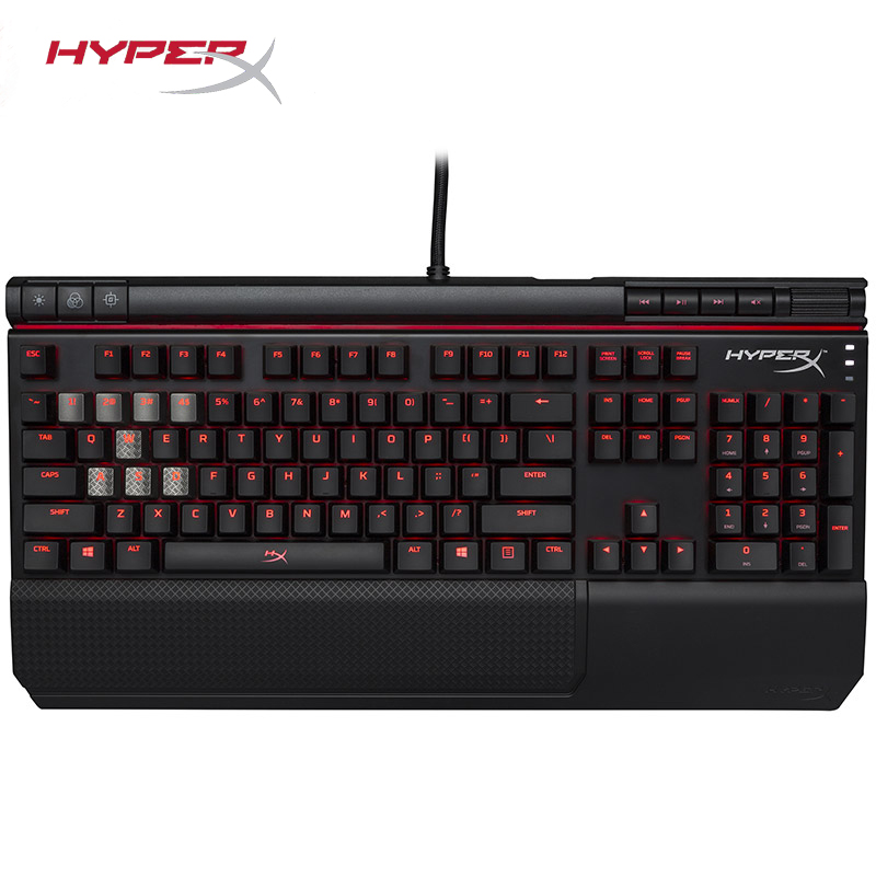 金士顿(Kingston)HyperX Alloy Elite 阿洛伊 精英版Cherry茶轴有线机械键盘黑色