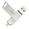 爱国者(aigo)32GB Lightning USB3.0双接口苹果U盘U368精耀升级版 银色 官方MFI认证