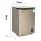 美菱(MELING)BC/BD-106DTB 106升单温冷藏冷冻转换冰柜 超薄门体 PCM内胆（咖啡金）
