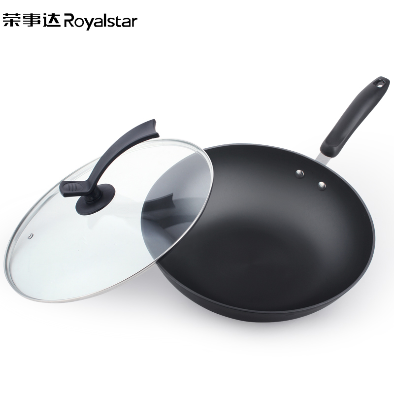 荣事达(Royalstar)悦太美厨炒锅RSD-FSCG30W不锈无涂层电磁炉通用送不锈钢铲爆炒炒锅