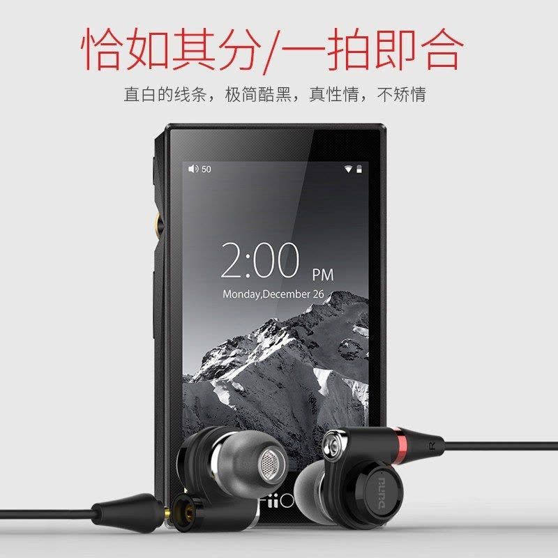 飞傲(FiiO)X5三代无损音乐播放器+达音科DN2002耳机套装 可换线图片