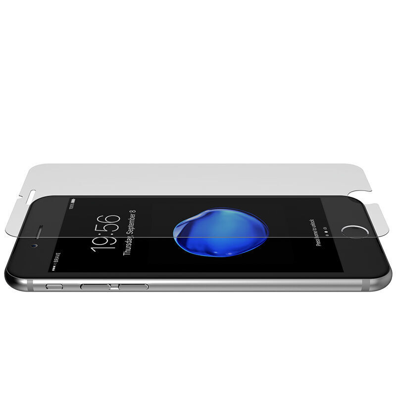 [壳膜套装]ESCASE 苹果8/苹果7手机壳iPhone8钢化膜苹果8透明软壳硅胶套透明钢化膜高清大图