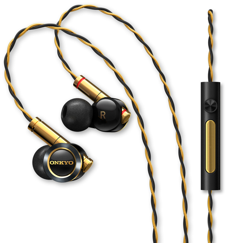安桥(Onkyo) E900M 入耳式耳机 高分辨率音频 双动铁单元 电驱驱动 带线控