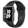 Apple苹果 Series3智能手表 GPS款 38毫米深空灰色铝金属表壳 煤黑配黑色Nike运动表带