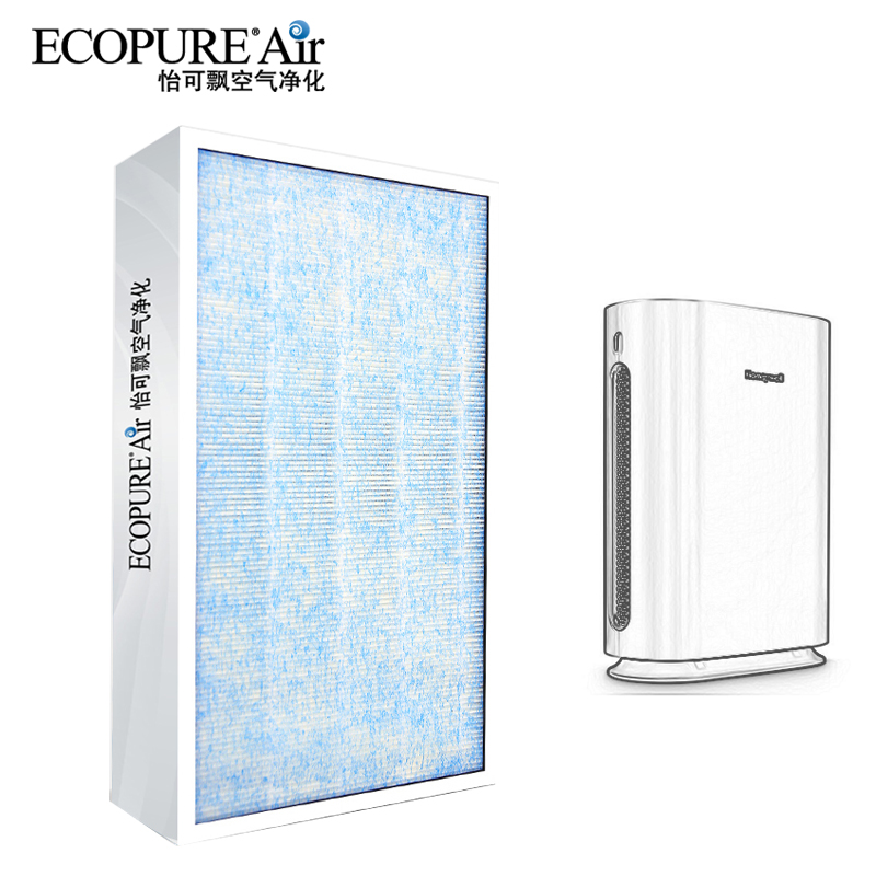 怡可飘（Ecopure）空气净化器滤网配件ECOF-H300 美国进口3M滤纸 适用霍尼韦尔KJ300F系列高清大图