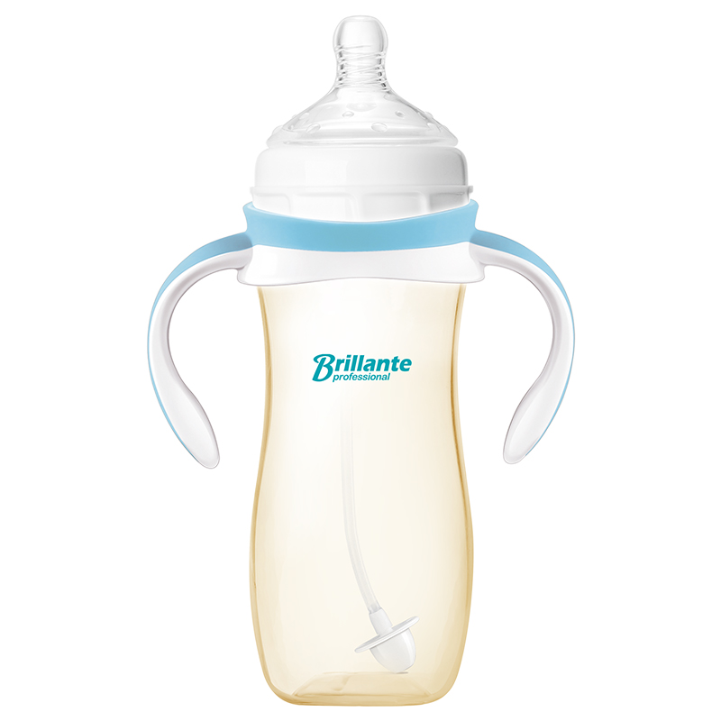 贝立安(Brillante)宽口径PPSU吸管学饮奶瓶160ml BYP31 适用于6个月以上的宝宝