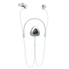 BYZ YS032潮派 无线运动蓝牙4.0耳机 可通话线控 项链吊坠蓝牙 通用型入耳式 银色 传输范围10米