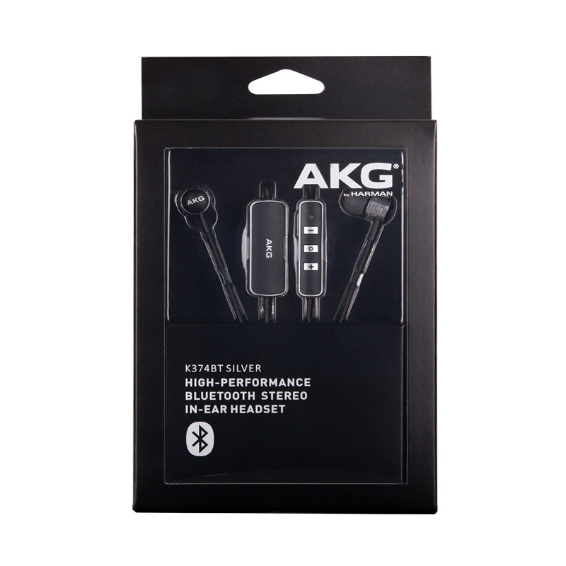 爱科技(AKG)K374BT 蓝牙带麦耳机 超小无线入耳式手机耳机 HIFI音乐耳机 开车 银色高清大图