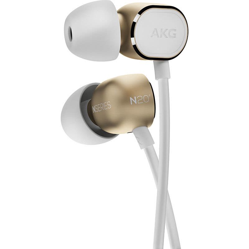 爱科技(AKG)N20C 耳机入耳式 立体声音乐耳机 手机耳机 苹果安卓双系统切换三键耳机 通用女生 重低音 金色图片