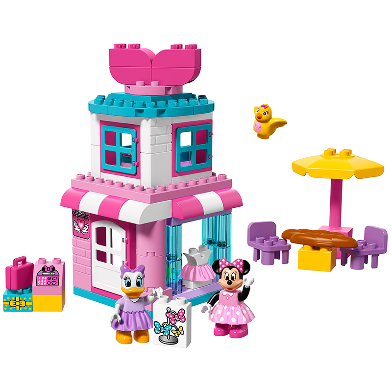 LEGO乐高 Duplo得宝系列 米妮的蝴蝶结精品店10844 2-5岁 塑料玩具 50-100块