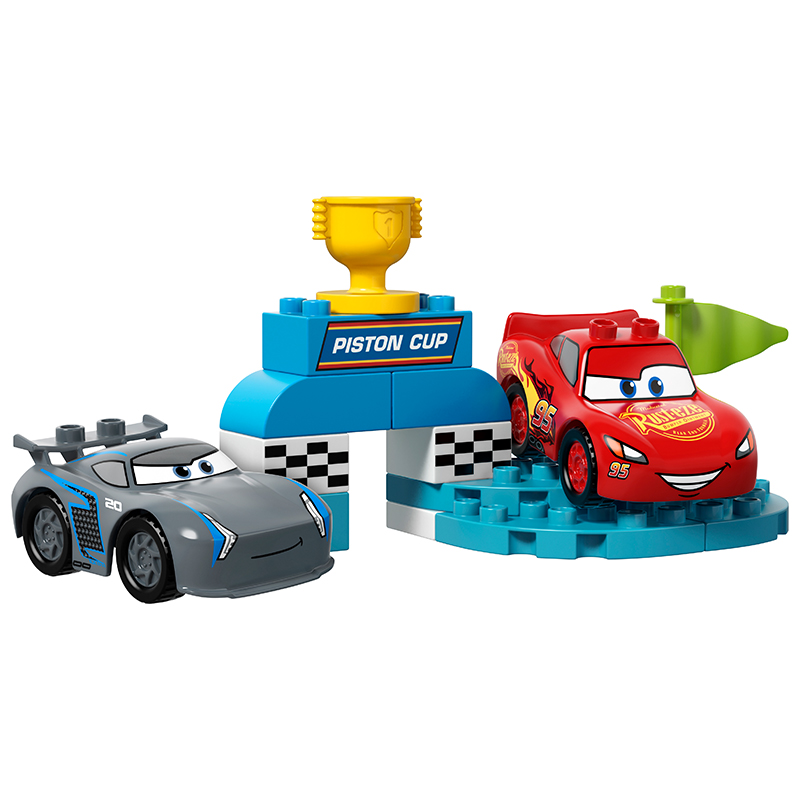 LEGO乐高 Duplo得宝系列 活塞杯汽车大赛10857 2-5岁 塑料玩具 50块以下高清大图