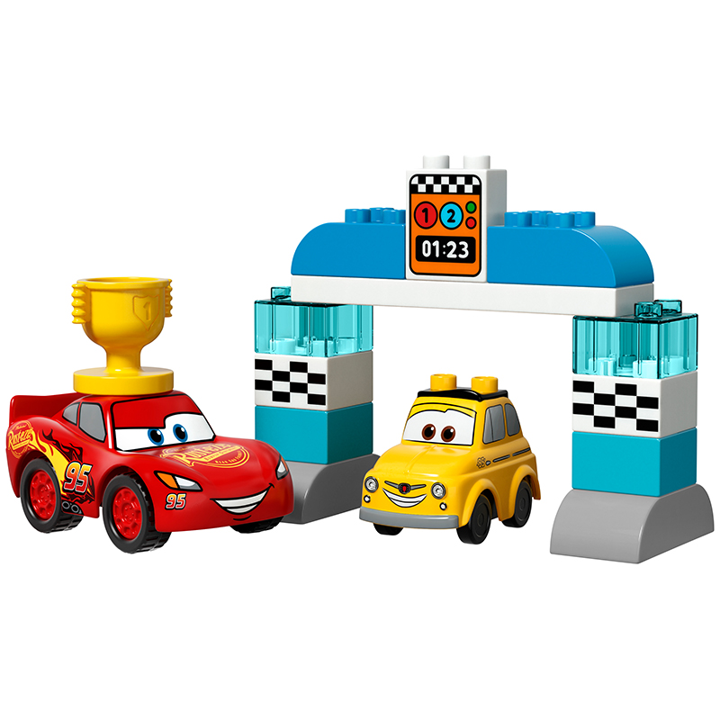 LEGO乐高 Duplo得宝系列 活塞杯汽车大赛10857 2-5岁 塑料玩具 50块以下高清大图