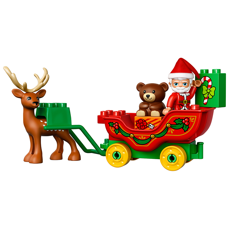 LEGO乐高 Duplo得宝系列 圣诞老人的寒假10837 玩具 2-5岁 50块以下塑料 玩具