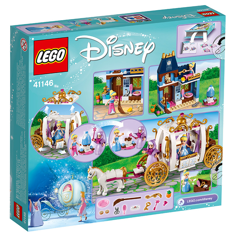 LEGO乐高DisneyPrincess迪士尼公主系列灰姑娘的魔法之夜41146 200块以上 塑料玩具6-12岁高清大图