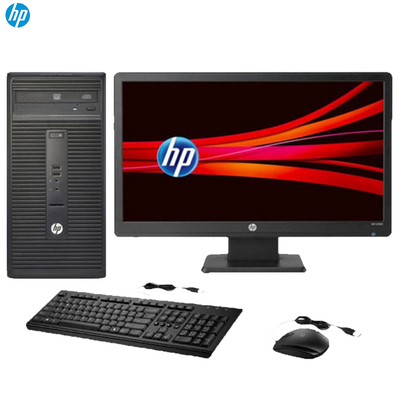 惠普(hp)288 Pro G2 MT 台式商用电脑整机(I5-6500 4G 1TB win7专业版/20宽屏 黑色)