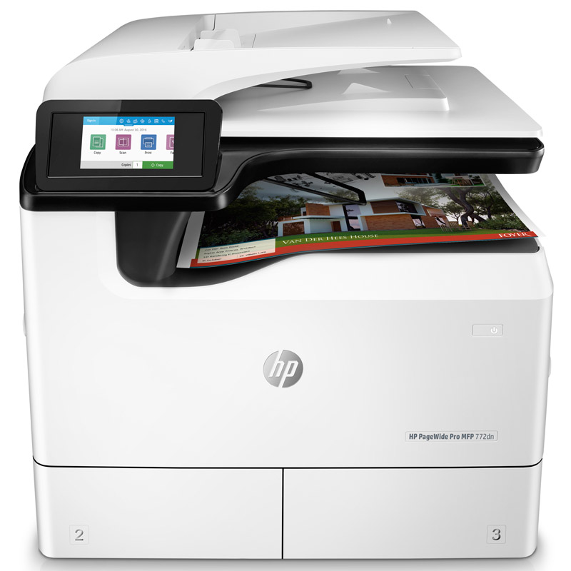 HP(惠普)PageWide Pro MFP 772dn彩色页宽四合一数码复印机多功能一体机(优享服务)