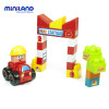 miniland 儿童积木玩具 情景模拟积木拼装男孩女孩 32352拼插拼装积木消防员22粒盒装