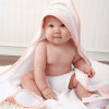BabyAspen 婴儿纯棉连帽浴巾 新生儿洗澡大毛巾套装 宝宝披风斗篷