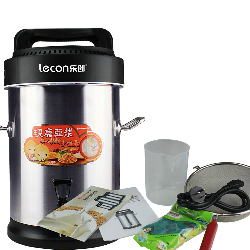 乐创(lecon)JN10L商用豆浆机10L升不锈钢全自动磨浆机