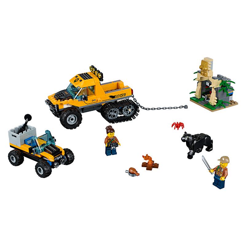 LEGO乐高 City城市系列 丛林半履带车任务60159 塑料玩具 6-12岁 200块以上图片